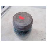 Vintage Marbles in Canning Quart