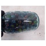 Vintage Marbles in Canning Quart