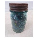 Vintage Marbles in Canning Pint