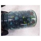 Vintage Marbles in Canning Pint