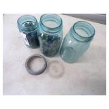 Vintage Marbles with Canning Jars