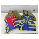 4 Life Jackets 2 Youth and 2 Adult