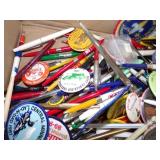 Vintage Pens, Buttons and Patches