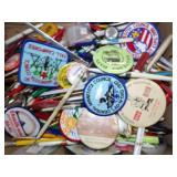 Vintage Pens, Buttons and Patches