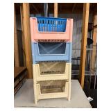 Storage Cabinet, File Cabinet & Cassette Organizers Mixed Lot