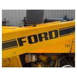 Ford 545 Heavy Duty Industrial Tractor w Front Loader - see photos for hours and extra parts that are included