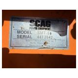 SCAG Turf Tiger SMT-61 Zero Turn Mower With Collection System - 4416 Hours - see photos for additional parts that are included