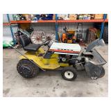 Sears 14/6 Garden Tractor With Snowblower Attachment - items in background of tractor not inc