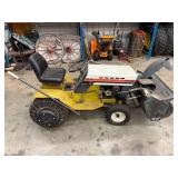 Sears 14/6 Garden Tractor With Snowblower Attachment - items in background of tractor not inc