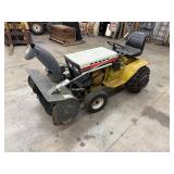 Sears 14/6 Garden Tractor With Snowblower Attachment - items in background of tractor not inc
