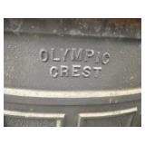 Vintage Olympic Crest Wood Stove
