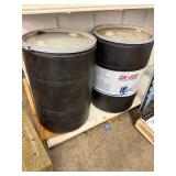 Empty SK-600 Emulsion Adhesive Drums (Lot of 2)
