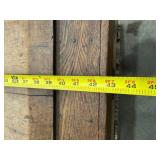 Vintage Wooden Storage Trunk With Interior Compartments