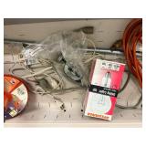 Mixed Lot: Extension Cord & Electrical Supplies