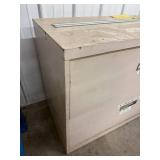 2-Drawer Metal File Cabinet With Labeled Drawers