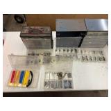 Mixed Hardware Organizers With Assorted Fasteners & Connectors
