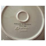 Mixed Lot: Jcpenney Home Collection Platter & Large Bowls, Table Tops Gallery & Glass Decor