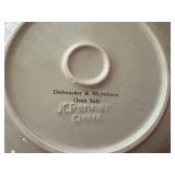 Mixed Lot: Jcpenney Home Collection Platter & Large Bowls, Table Tops Gallery & Glass Decor