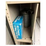 Industrial Parts Mixed Lot in Metal Storage Cabinet - content quantities unverified