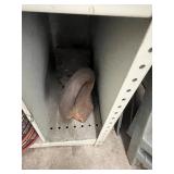 Industrial Parts Mixed Lot in Metal Storage Cabinet - content quantities unverified