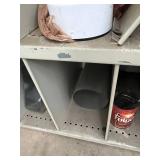 Industrial Parts Mixed Lot in Metal Storage Cabinet - content quantities unverified