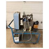 Industrial Cart Mixed Lot With Fan, Hose & Supplies