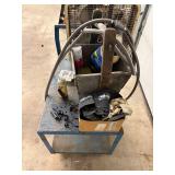 Industrial Cart Mixed Lot With Fan, Hose & Supplies