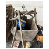 Industrial Cart Mixed Lot With Fan, Hose & Supplies
