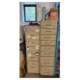 Metal Filing Cabinets Filled With Hardware Mixed Lot