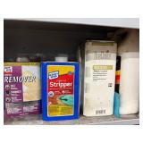 Mixed Lot: Cabinet Assortment of Auto Care, Cleaners & Hardware - qty contents not verified - cabinet not inc