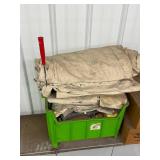 Canvas Tarps, Covers & Assorted Boxed Parts Mixed Lot