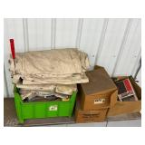 Canvas Tarps, Covers & Assorted Boxed Parts Mixed Lot