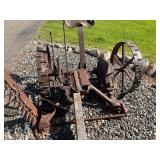 Antique Farm Implements Pair - Horse-Drawn Agricultural Machinery