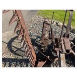 Antique Farm Implements Pair - Horse-Drawn Agricultural Machinery