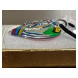 Rainbow Peace Sign Necklace