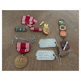 Pins, Medals, Dog Tags