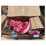 Evergreen Metal Solar LED Flamingo Pair