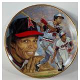 Rod Carew Autographed Limited Edition 1991 Gartlan USA MLB Plate 'Hitting for the Hall' Minnesota Twins Baseball