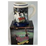 1991 World Series Champions Minnesota Twins Budweiser Beer Stein - New in Box