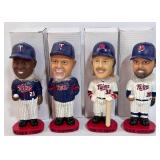 2008 Minnesota Twins Season Ticket Holder Bobblehead Set - Young, Gardenhire, Gladden, Aguilera - New in Boxes