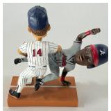 Ken Hrbeck / Ron Gant 1991 World Series Game 2 Collision Minnesota Twins Bobblehead - Hrbek Arm Damaged