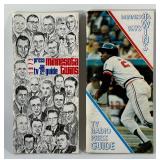 1972 / 19736 Minnesota Twins Vintage Baseball Media Guides - Beautiful Condition!