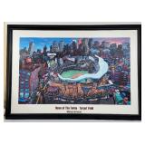 'Home of The Twins - Target Field' Michael Birawer Baseball Framed Print