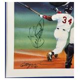 Kirby Puckett Autographed 'Yea!' Kelly Russell Studios Lithograph Minnesota Twins Baseball