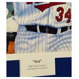 Kirby Puckett Autographed 'Yea!' Kelly Russell Studios Lithograph Minnesota Twins Baseball
