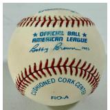 Kirby Puckett Autographed Rawlings OALB Brown Baseball - Minnesota Twins