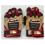 Miguel San Game Used Batting Glove - w/ Photos Wearing Similar Or Same Gloves Breaking Bat - Minnesota Twins Baseball