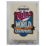 RARE Minnesota Twins 1987 Gold World Champions Card Set - Very Few Made