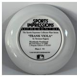 Fran Viola Limited Edition Gold 2,500 Made Terrence Fogarty Sports Impressions Superstar Collectors Plate - Minnesota Twins Baseball