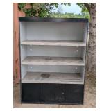 All State Manufacturing 49' x 23 1/4' x 72' Condiment Stand with Triple Shelf AS493-6-N/L